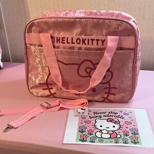 Hello Kitty Shiny Pink Tote Bag